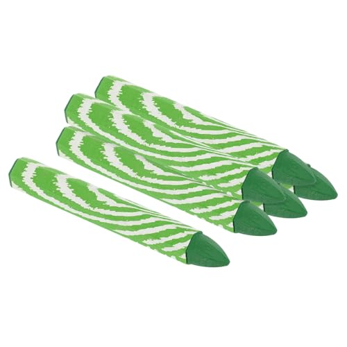 PATIKIL Lumber Marking Crayons, 6 Pack 4"x0.55" Hex Wax Tire Marker Crayons Green - color: Green
