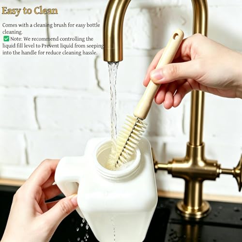 2Pcs 800ml Baby Goat Bottles for Feeding, Lamb Bottle Nipples with Brush