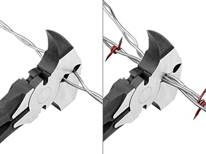 TEKTON 10-1/2 Inch Fencing Pliers | PSP10010, Red