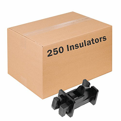 Zareba IWNB-Z Slant Nail Insulator, 250 Pack Black - size: 250 Pack