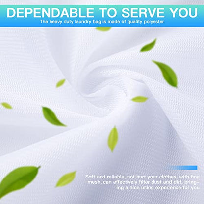 Windyun 4 Pcs Jumbo Mesh Laundry Bags, Large Zippered Dryer Wash Bags