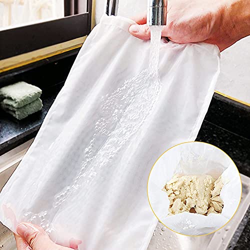 6 Pack - 200 Mesh Fine Mesh Strainer & Nut Milk Bags, Reusable Food Strainer - Food Grade BPA-Free - Ultra Strong Fine Nylon Mesh - Nutmilk, Juices, Cold Brew, Tea Coffee, Juice Soy