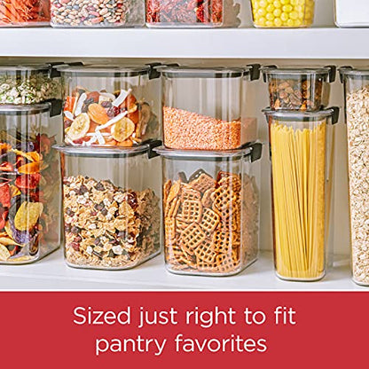Rubbermaid Brilliance Pantry Food Storage Container Set, BPA-Free, Airtight & Leak-Proof, Clear, 8-Piece, Dishwasher Safe - size: Assorted Sizes (8-Piece, Small)
