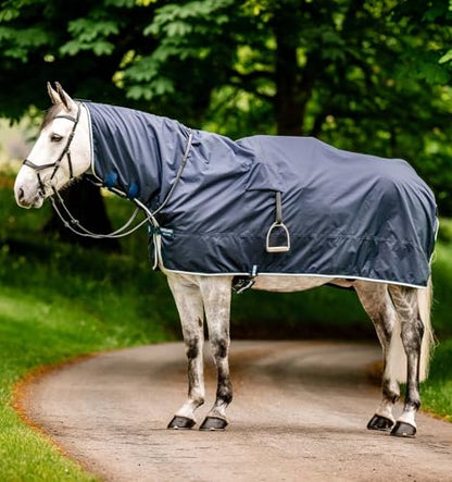 Horseware® Newmarket Rain Sheet - Witney Navy, M - size: Medium
