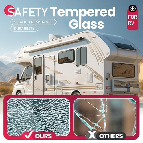 Wutist 30"W x 20"H RV Exit Window Push Out w/Screen & Trim Ring Emergency