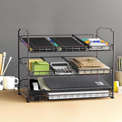 Simple Houseware 3-Tier Stackable Can Organizer Rack Hold 36 Cans, Bronze - color: Bronze
