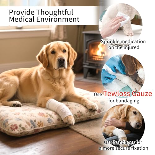 12 Pack Cling Gauze Rolls 6 Inch x 5 Yard, White Rolled Gauze Wraps Vet Wrap for Horses, Pure Cotton Bandage Wrap for First Aid Medical, Wound Care, Pet Dressings, Medical Supplies - size: 12 Pack-6in