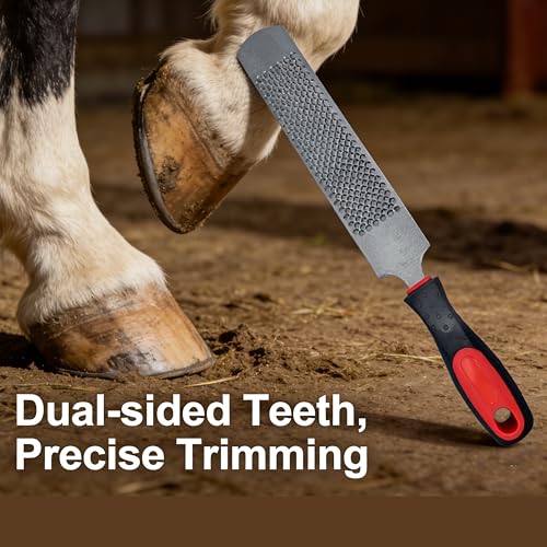 Farrier Rasp, Hoof Rasp File Professional Horse Hoof Trimming Tool | Durable cutting teeth, lightweight design for daily horse hoof trimming