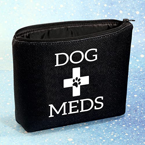 G2TUP Dog Medicine Bag - Vet Tech Gifts, Dog Essentials Storage for Travel, Camping, Car Emergency (Black) - color: Dog Meds black