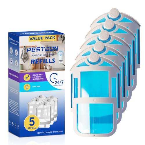 5 Pack Refill Cartridge Compatible with Flying Insect Trap M364 & Max,Replacement 100% Fit