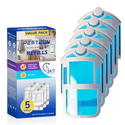 5 Pack Refill Cartridge Compatible with Flying Insect Trap M364 & Max,Replacement 100% Fit