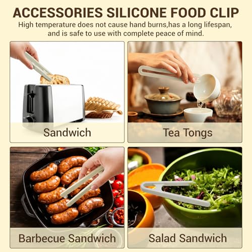 3 Pack Fine Mesh Strainers with Silicone Tongs, Stainless Steel Sieve Set with Wooden Handle, Small/Medium/Large Food Strainers for Baking Flour, Baby Food, Juice, Soy Milk, Kitchen Cooking