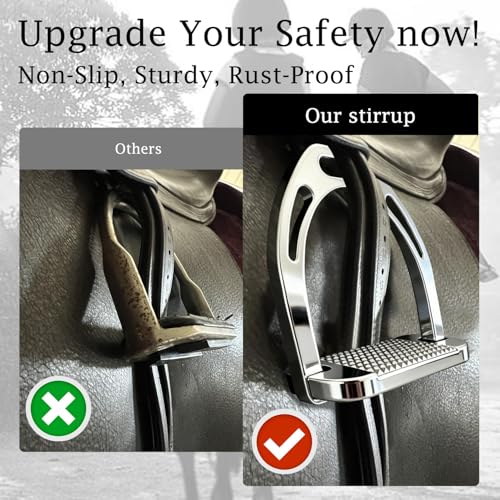 THREE ARCHERS Lightweight English Stirrups for Jumping/Dressage/Trail - color: Silver