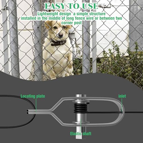 12Pcs Electric Fence Tightener, Heavy Duty Silver Galvanised Inline Wire Ratchet Tensioner for Tensioning Cable Farm, Fence, Home (100mm/4”) - size: 100mm/4”