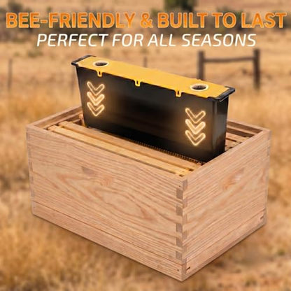 4 Pack 3.5L Bee Hive Feeder, Bee Frame Feeder, Deep Frame Water Feeder, Bee Feeder for Beekeeping Supplies Equipment Tools (Yellow, 4 Pack 3.5L) - color: YELLOW, size: 4 Pack 3.5L