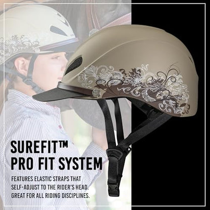 Troxel Troxel Dakota Horseback Riding Helmet - color: Traildust, size: Small