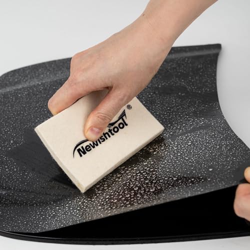 NEWISHTOOL Wool Felt Squeegee Window Tint Tool 2 Sizes Shrink Wool Squeegee | Soft Felt Block for Window Tinting, Scratch-Free Window Tint Squeegee Card Squeegee for Vinyl Dry / Wet Applicator - size: 2 PCS Rectangular