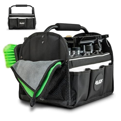 Slick Products Car Detailing Caddy & Organizer Tote - Heavy-Duty Storage