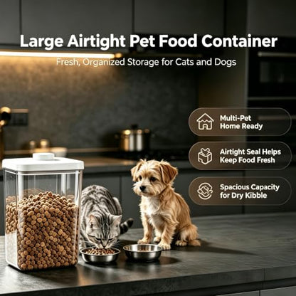 LivLab Mker Pet Food Storage Container With Lids & Cup - color: (D979)-5.5L-2