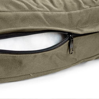 WHITEDUCK Dog Bed Cover (Olive) 35" Lx20 Wx4.3 th (M) - color: Olive - Only Cover, size: Medium