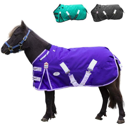 Derby Originals Nordic-Tough 1200D Heavyweight Mini Horse & Pony Turnout Blanket – Waterproof, Breathable, 300g Insulation, Triple-Layer Design with 210T Lining, Reflective Safety, 2-Year Warranty