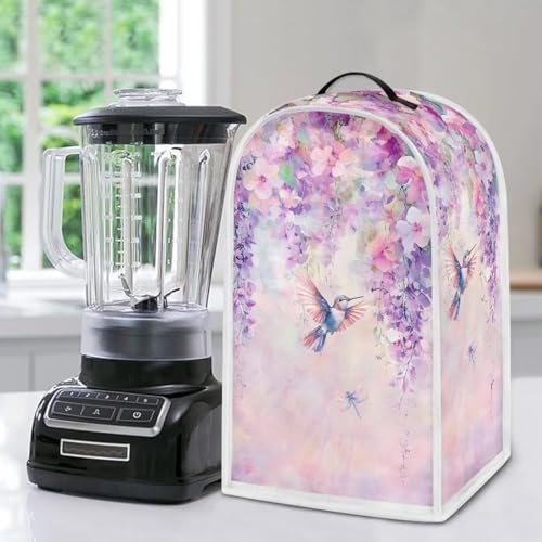 Blender Cover, Blender Dust Cover Universal Small Appliance Cover Comfortable Anti Scratch Blender Protective Cover Fashion Blender Organizer Flowers and Hummingbirds - color: Flowers And Hummingbirds