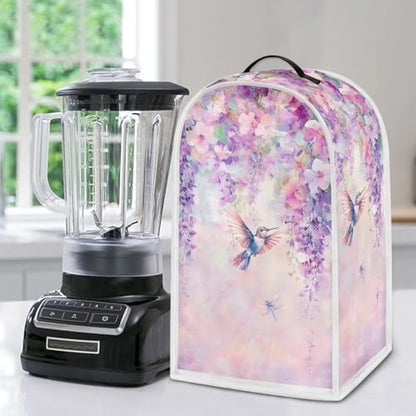 Blender Cover, Blender Dust Cover Universal Small Appliance Cover Comfortable Anti Scratch Blender Protective Cover Fashion Blender Organizer Flowers and Hummingbirds - color: Flowers And Hummingbirds