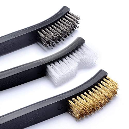 BOOSTEADY Stainless Steel Gunsmith Armorer Pick Set Cleaning Picks & Double-End Brushes