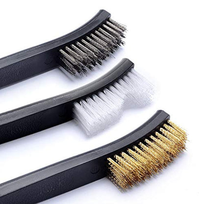 BOOSTEADY Stainless Steel Gunsmith Armorer Pick Set Cleaning Picks & Double-End Brushes
