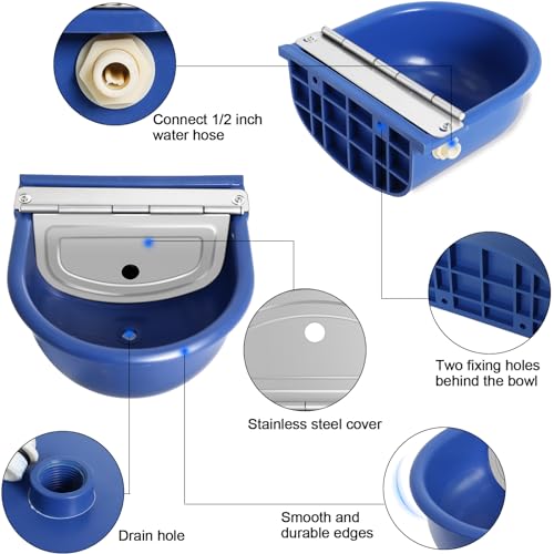 Automatic Water Dispenser for Dogs, Plastic Automatic Dog Waterer Livestock
