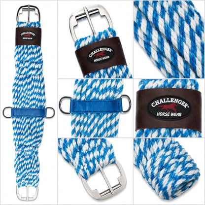 Horse 24" Western 27 Strand Double Weave Two-Tone Mohair Roper Cinch 97RT12-24