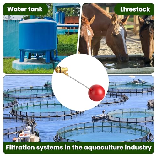 Stainless Steel Float Valve for Water Tank and Trough,1/2-3/4 Inch Size Options for Reliable Water Level Management in Various Applications with Durable Build (0.98in) - size: 25mm/0.98inch