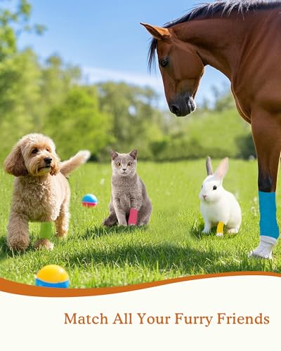 Self-Adhesive Vet Bandage Wrap, First Aid for Dogs & Horses