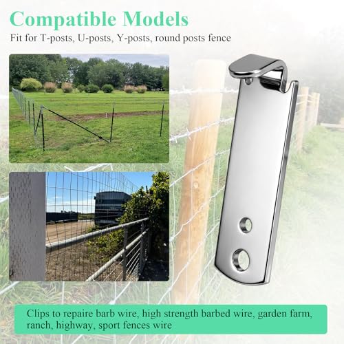 6 Pcs Fence Wire Twister for T-posts, Barb Wire Twisting Tool, 2 Holes