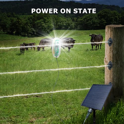 Solar Electric Fence Indicator Alarm Light, 1/2 Mile Bright Tester