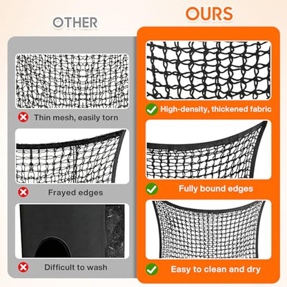 2 PCS Slow Feed Hay Net, Large Capacity Hay Bags for Horses, Easy-to-Hang - color: Black 2-pack