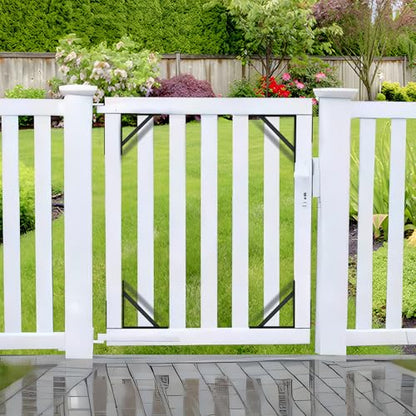BarnSmith Heavy Duty Anti-Sag Gate Hardware Kit - Steel Brackets with Welded Hinges for Wooden Fence, Driveway, Corral Gates - Fence Gate Kit, Gate Hinges (Door Not Included)