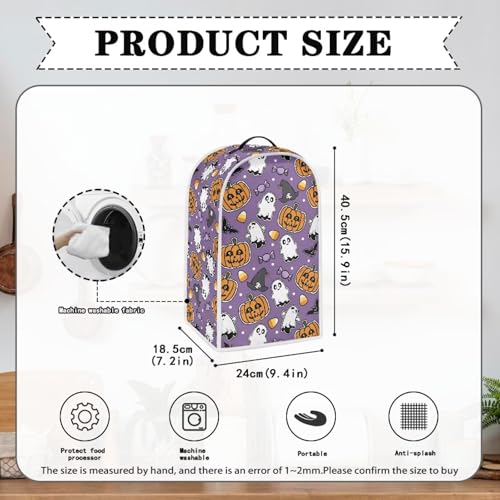 Kitchen Mixer Accessories Organizer Scratchproof Sturdy Fabric Fashion Machine Protector Househould Stylish Blender Cover Halloween - color: Halloween