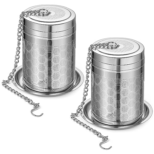 2 Pack Large Tea Infusers For Loose Tea, Stainless Steel Fine Mesh - size: Large size only