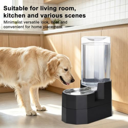 Sfozstra 8L Raised Pet Water Dispenser: Large Breed Comfort - color: Black, size: 8L Raised