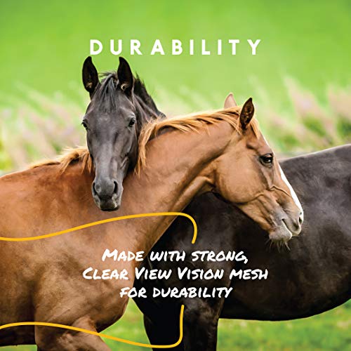 Pro-Force Horse Fly Mask with UV Protection, Without Ears - size: 7.5 x 2.75 x 7 inches, style: Without Ears