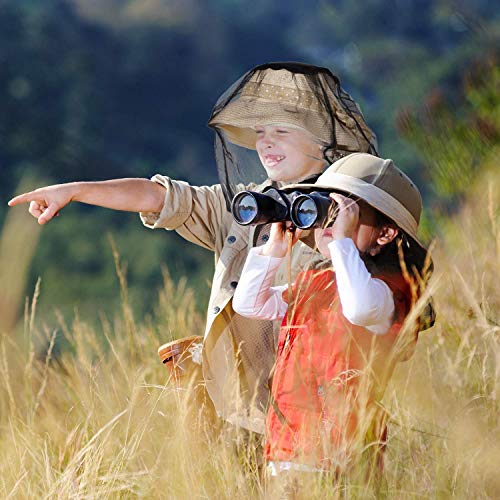 HESTYA 4 Pack Mosquito Head Net Face Mesh,Black - color: Black