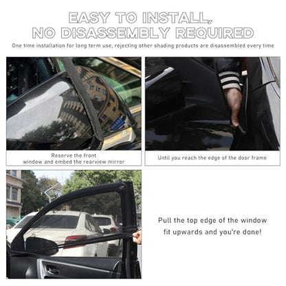 2PCS Car Window Shades, Heat & UV Block Mesh Cover, SUV Back - size: SUV Back