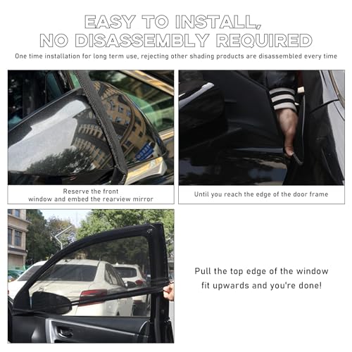 Ohleats 2PCS Car Window Shades, Heat & UV Block Mesh Cover, Car Front - size: Car Front