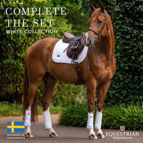 Equestrian Stockholm Horse Brushing Boots, 3D Mesh - color: White