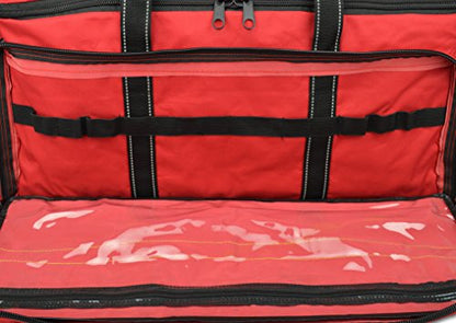 Lightning X Products X-Tuff Oxygen and Airway Trauma Bag - Red - color: Red