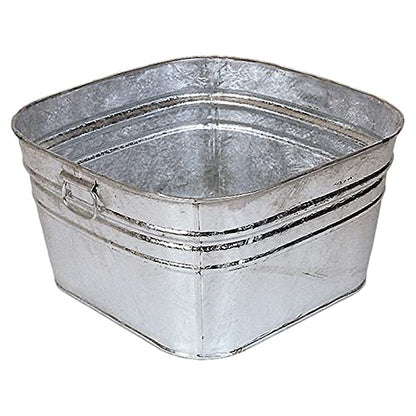 Behrens 62 Hot Dipped Galvanized Steel Tub, 15 Gal, Silver