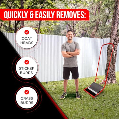 The Ultimate Sticker Burr Roller Tool for Your Yard - (12" Wide Roller)