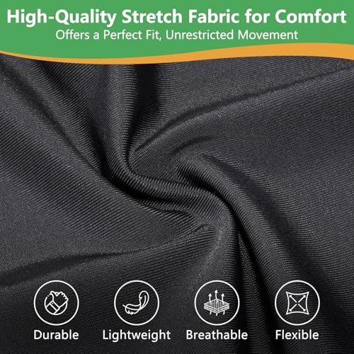 Breathable Horse Shoulder Guard Thick Stretchy, UV Protection Horse Slinky for Outdoor, Adding Comfort Prevents Chafing Black