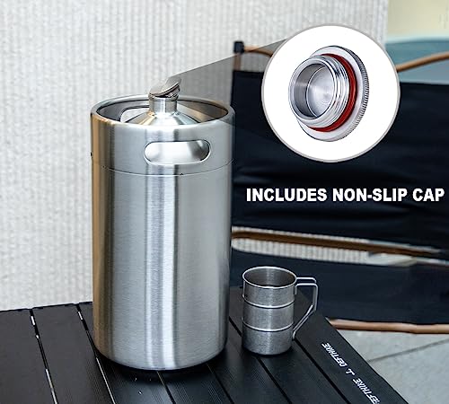 GANCOWISE 270OZ Mini Keg Growler, Pressurized Home Dispenser System